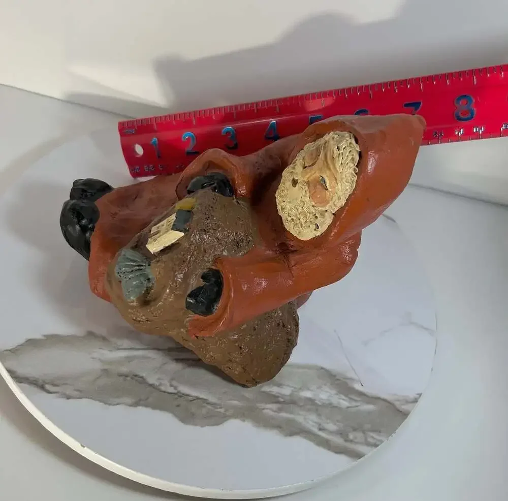Spillman Resin Folk Art Santa Sculpture